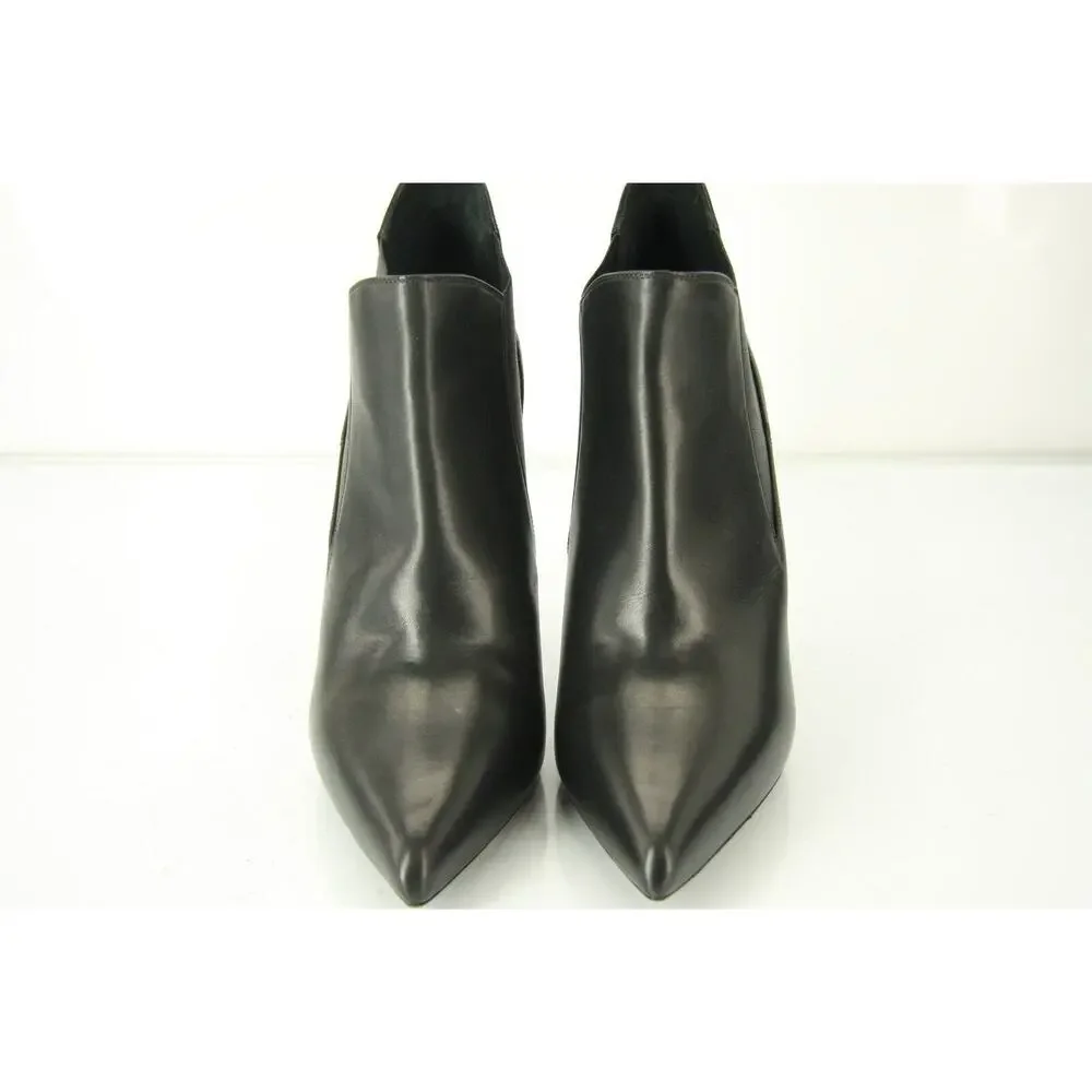 Saint Laurent Black Leather Paris Pointed Toe Ankle Boots Size 39.5 NIB YSL Yves